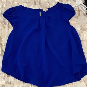 Blue dressy top